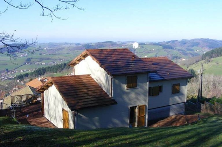 Maison en ossature bois à Marnand dans le Rhône