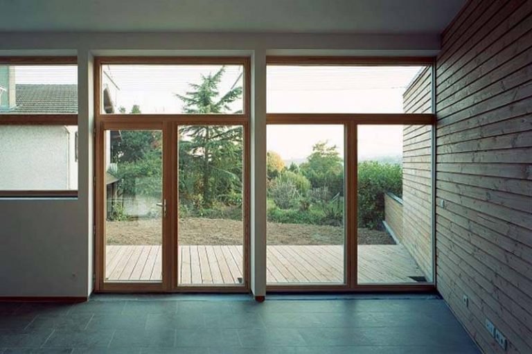 Intérieur maison en ossature bois à Mornant dans le Rhône