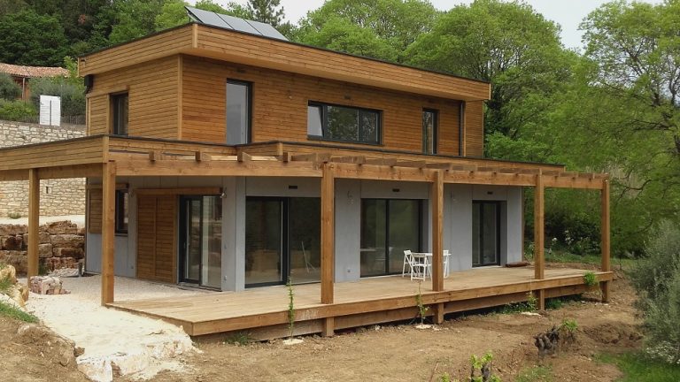 Maison ossature bois dans le Gard à Goudargues 2