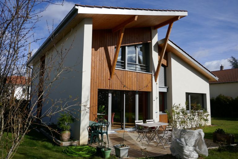 Maison d'Architecte en ossature bois à Chaponost